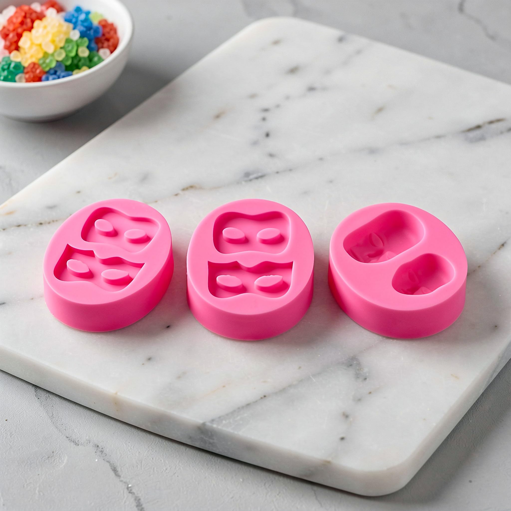 OUNONA 13-teiliges Set 3D-Babygesicht-Silikonformen für Fondant zur