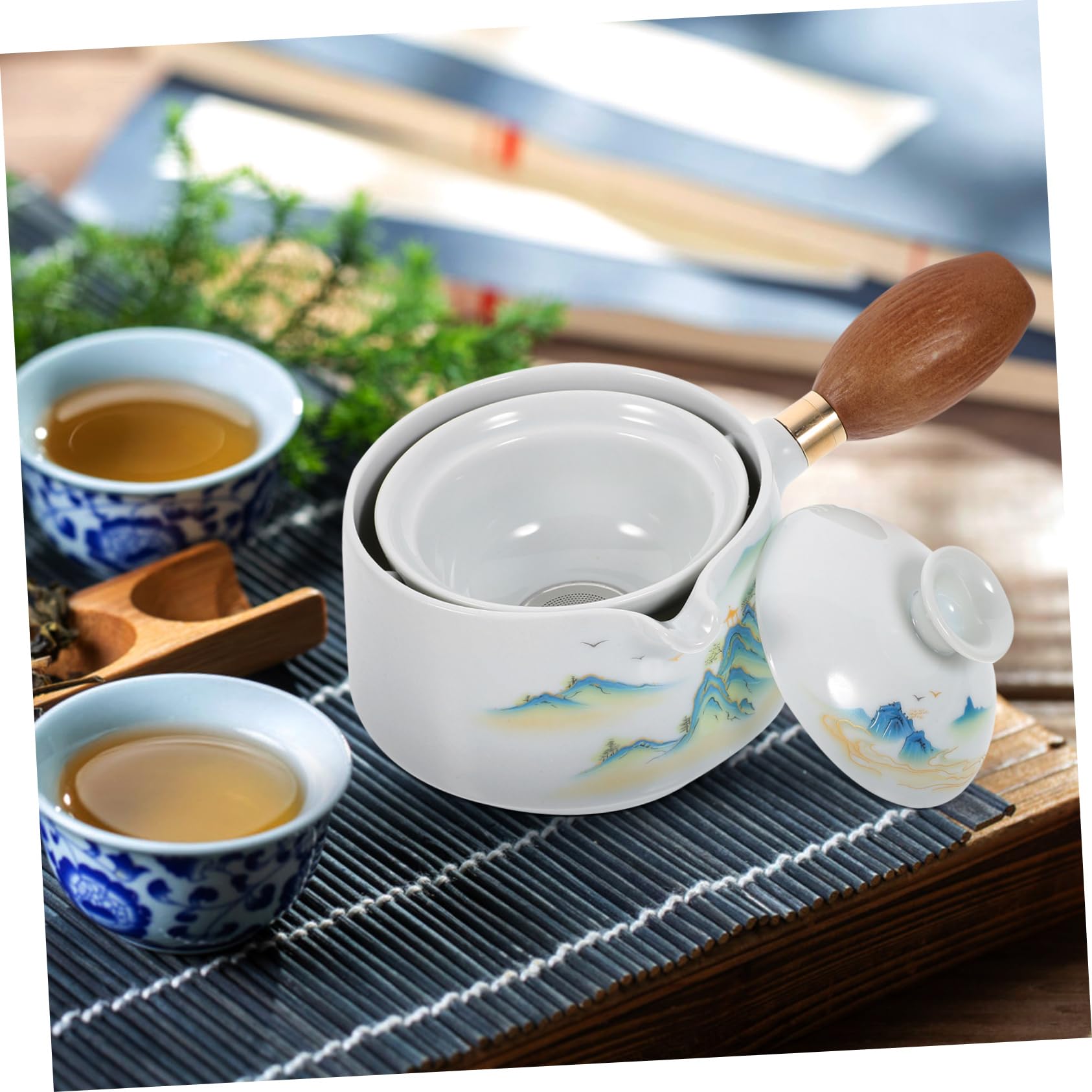 ABOOFAN Set Da 3 Teiere Con Infusore Per Il Tè Dal Design Unico Bollitore in Ceramica Con Comoda Maniglia