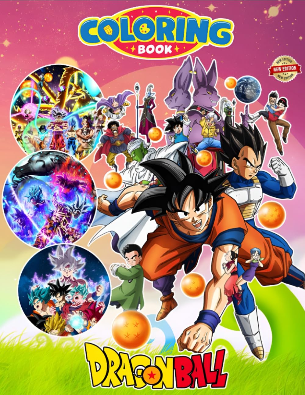 Dragon Coloring Book: colouring Pages With Many Cute Ball Characters for Kids