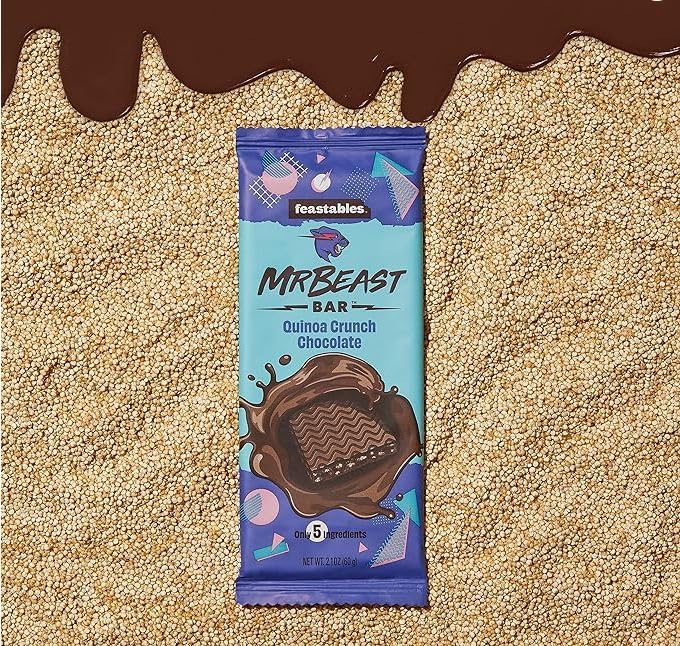 Miniatura 4 de Mr Beast Exclusivo Edición Limitada Quinoa Crunch 10 Pack