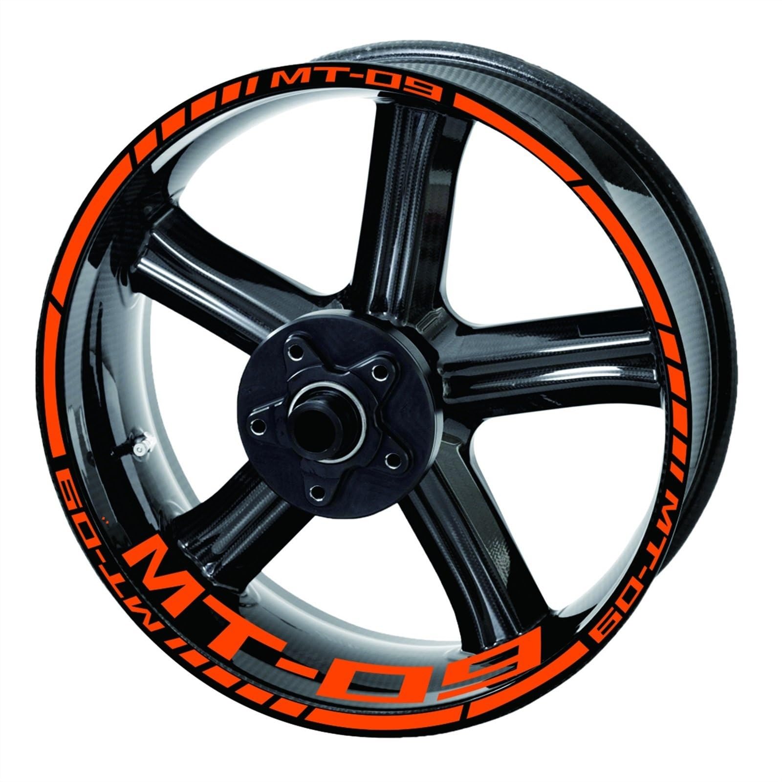 Reflective Motorcycle for Yamaha Mt 09 Sp 2020 2021 Mt09 Wheel Sticker Rim Decal Kit(Color6)