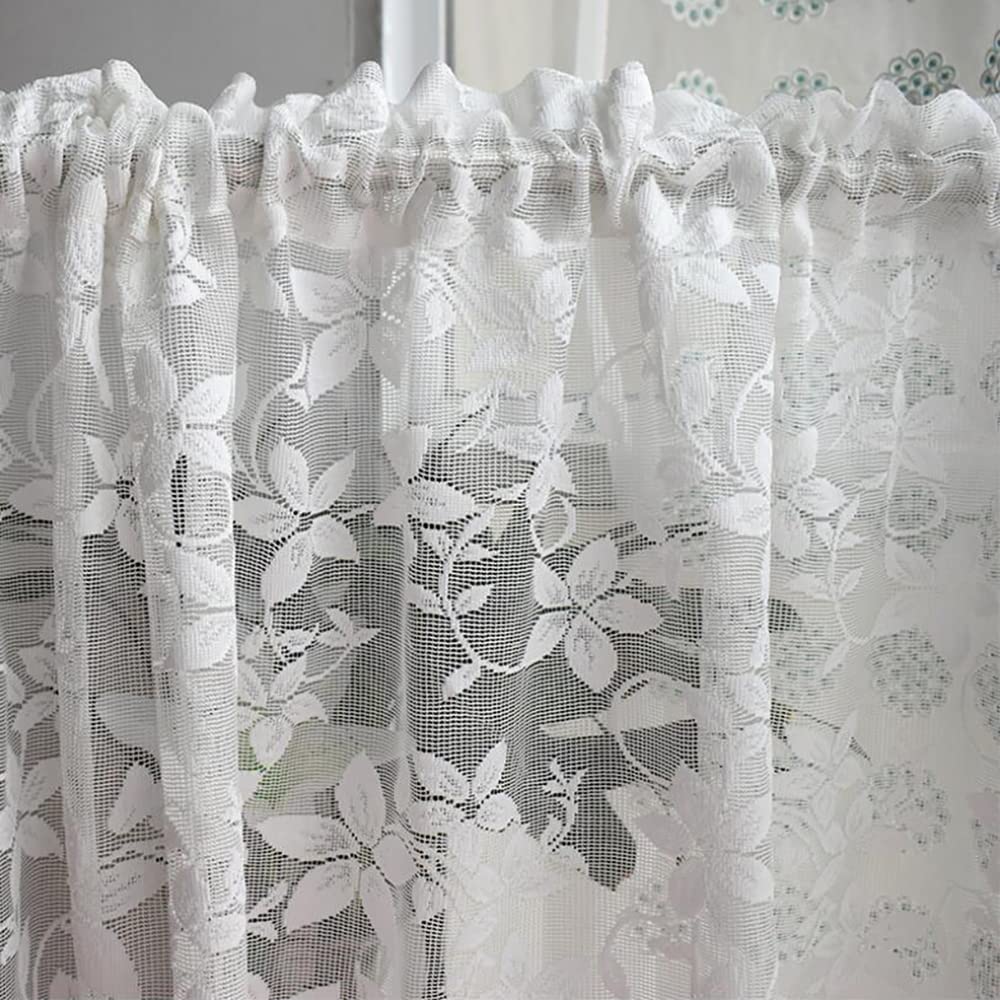 Tende mantovane da cucina per finestra, mantovane corte mantovane con tasca per asta pannelli per finestre per camera da letto/bagno/asilo nido piccole mezze tende caffè (Color : C, Dimensione : 150