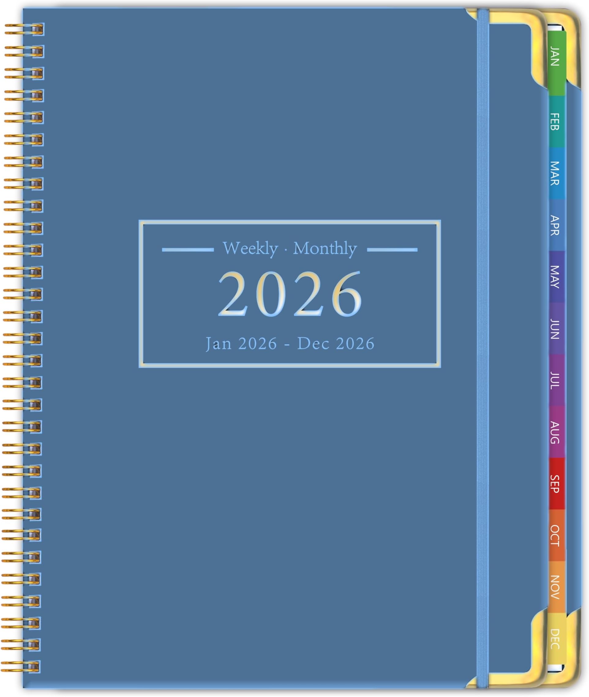 Monthly Planner July 2023 - June 2025 Office Calendar Planner 9" x 11" Teacher Planner Hard PVC Cover with Spiral Bound