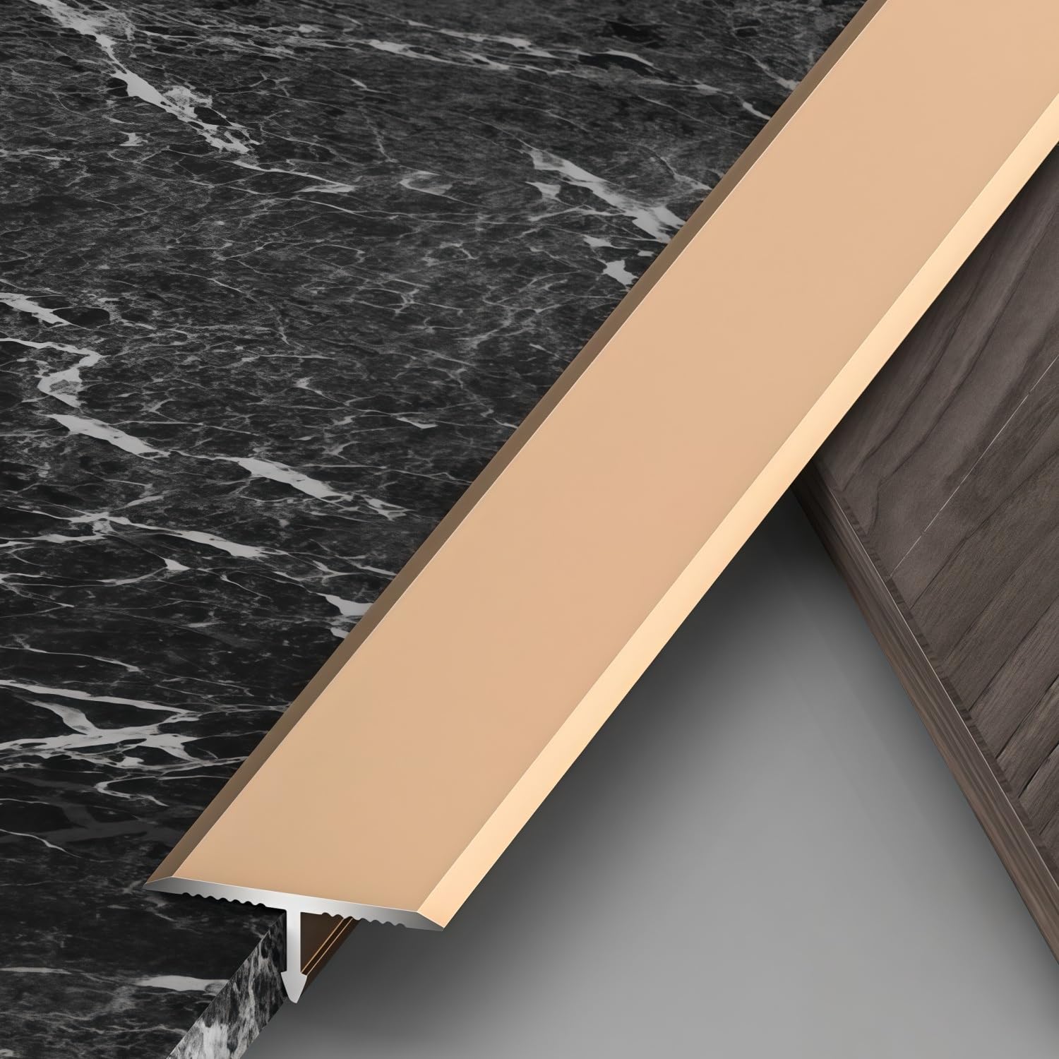 Moldura laminada a azulejo de aluminio con barrera protectora de humedad de 2,7m