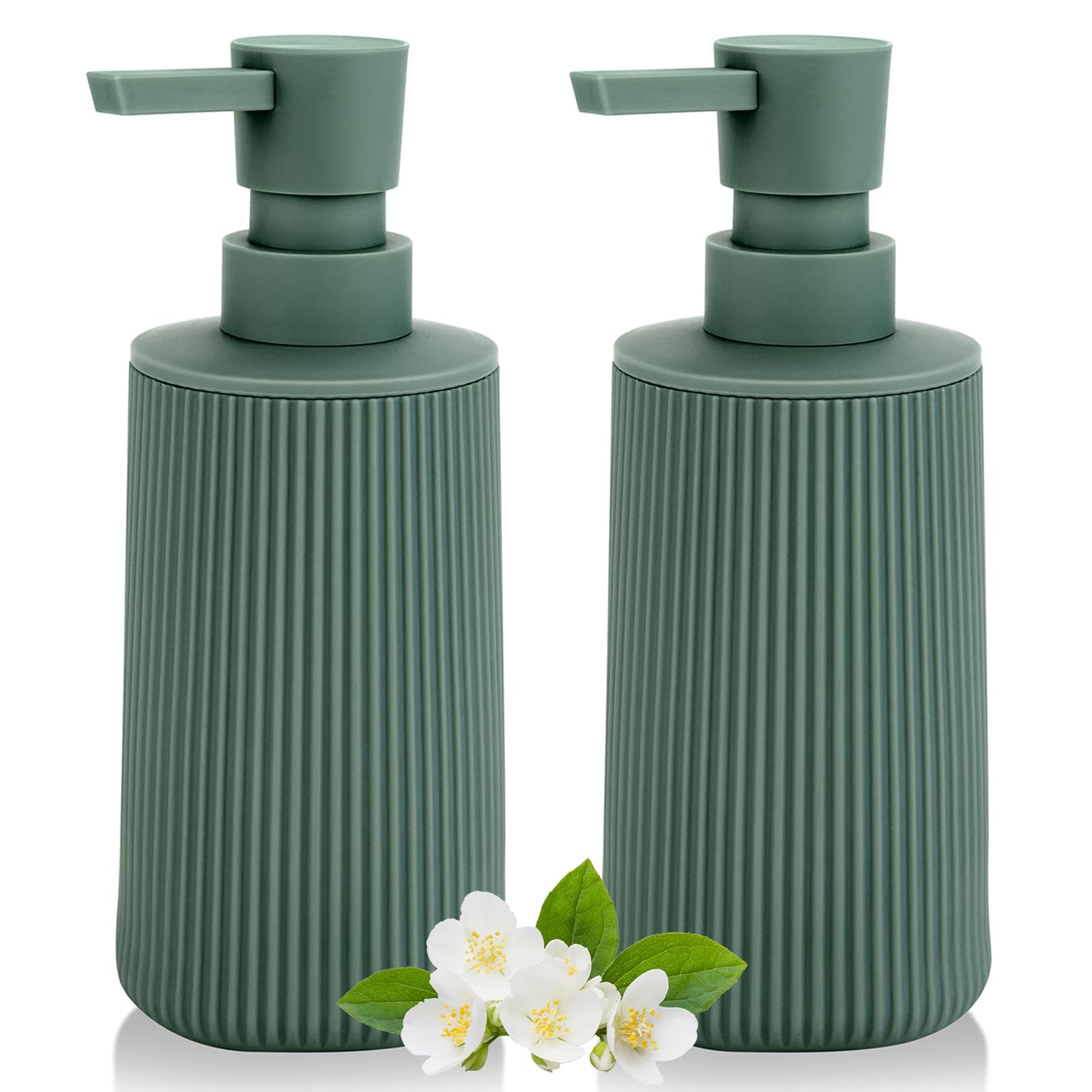 Hand Soap Dispenser Bathroom Green Soap Dispenser Kitchen Sink 2 Pieces