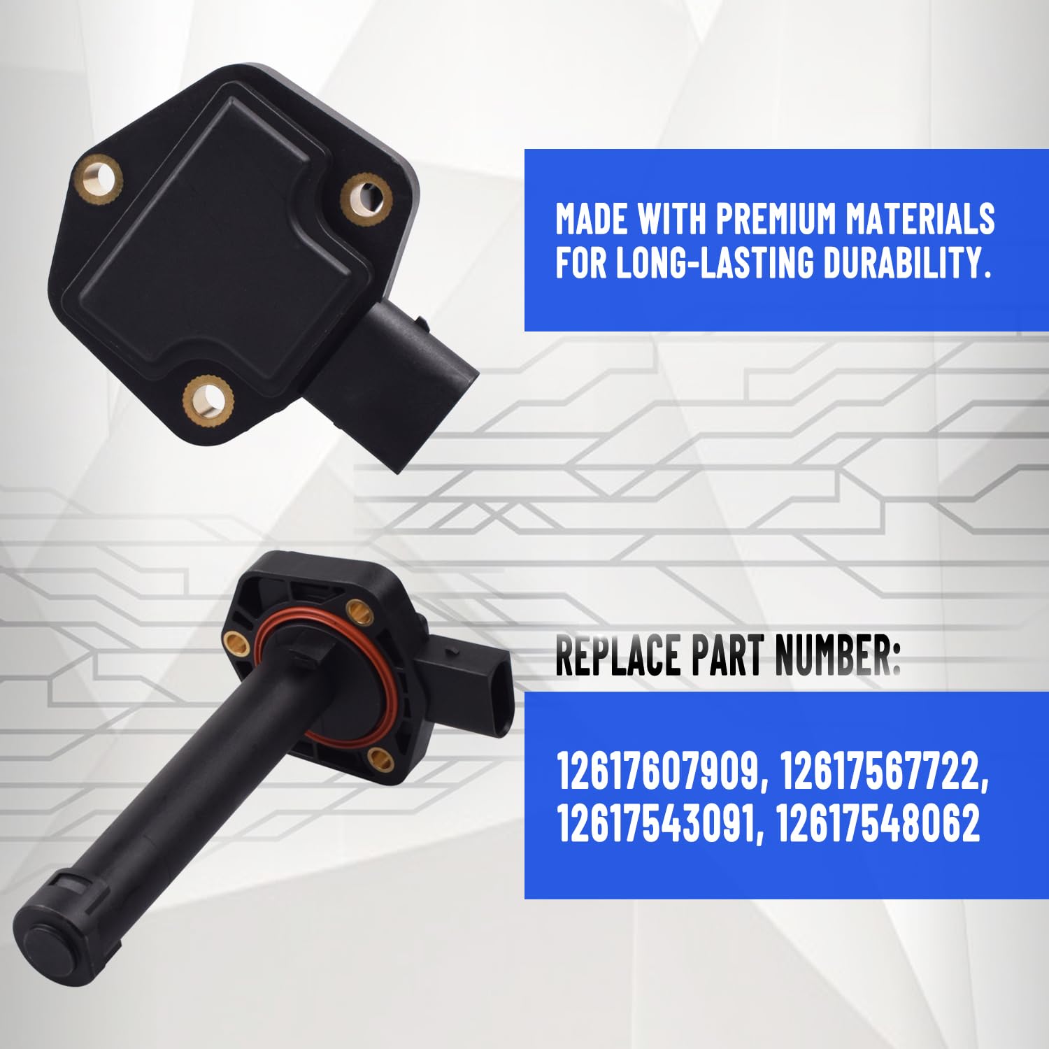 Sensor de nivel de aceite del motor 12617607909, compatible con BMW F10 E90 E60 E61 F25 E70 F11 F01 F02 X3 F25