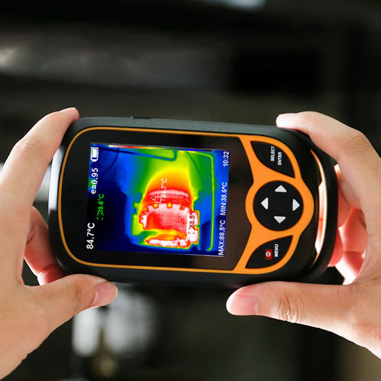 Pocket Infrared Thermal Imager Tragbare Wärmebildkamera Infrarotkamera 256x192 IR Auflösung 0.07℃ Empfindlichkeit mit 3.2in Touchscreen für schnelle Fehlererkennung