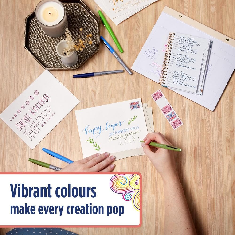 PENNARELLI Paper Mate Flair 12 Pezzi - Punta In Feltro 0.7 Mm, Colorati E Antimacchia - Foto 9