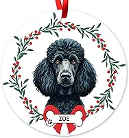 Vista 23 de Adorno personalizado de Border Collie para árbol de Navidad, regalos personalizados con nombre de mascota para amantes de los perros, decoración