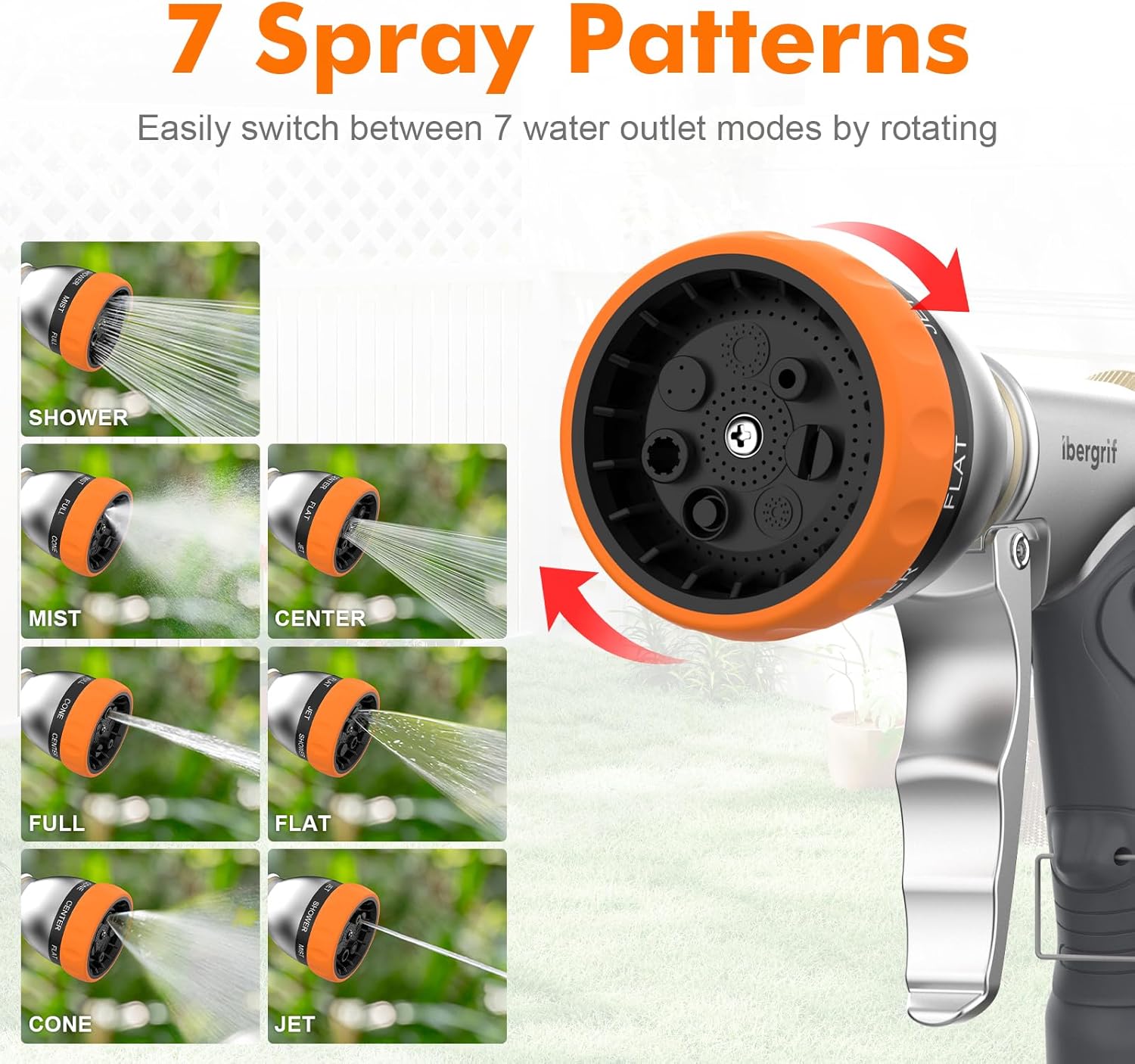 Ibergrif Hose Pipe Spray Gun, High Pressure Hose... 14 Ibergrif Hose Pipe Spray Gun, High Pressure Hose...