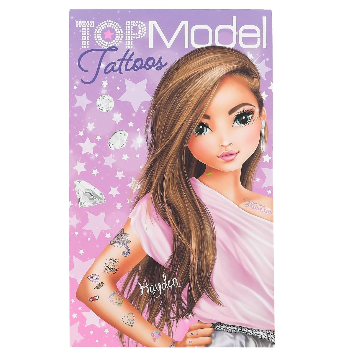 Depesche 12720 TOPModel-Set niños con 6 Hojas de Tatuajes temporales de Diferentes Motivos, Colores y diseños, Multicolor