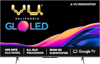 VU 126 cm (50 inches) The GloLED Series 4K Smart LED Google TV 50GloLED (Grey)