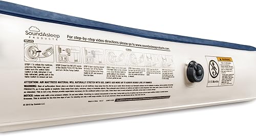Miniatura 4 de Colchón de aire SoundAsleep con PVC ecológico y bomba de aire recargable