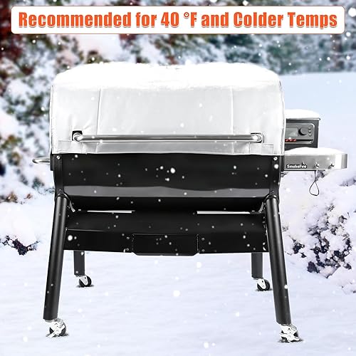 Miniatura 7 de QuliMetal Manta aislante para parrilla Weber SmokeFire EX6 para parrilla de pellets de madera  Manta aislante para ahumador se adapta a parrillas