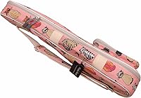 Vista 6 de MUSIC FIRST Funda de lona para ukelele MISS CAT para ukelele, correas de hombro dobles, diseño original