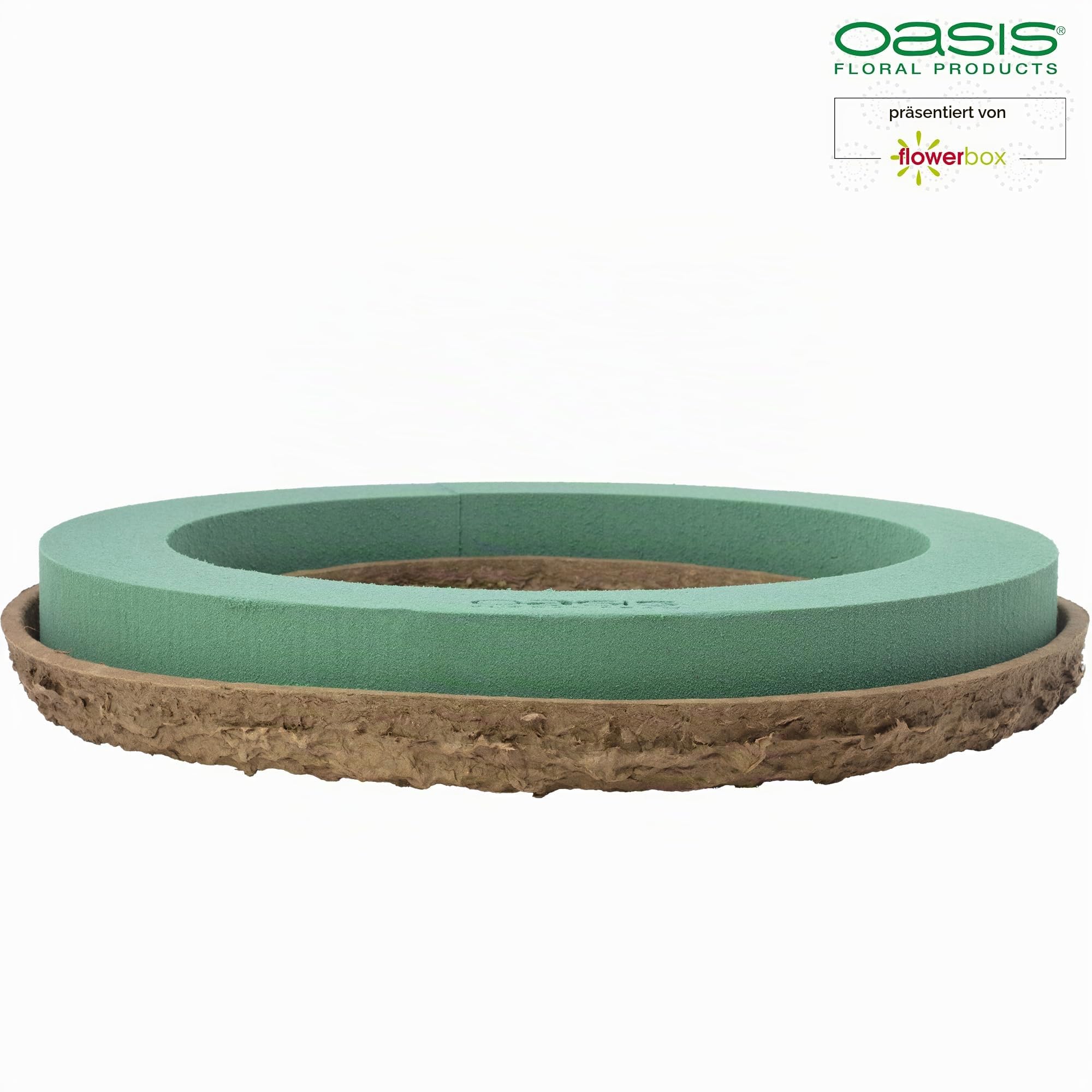 Flowerbox Oasis Steckschaum BIOLIT Ring Ø38cm Steckmasse Steckschwamm - 2 Stück