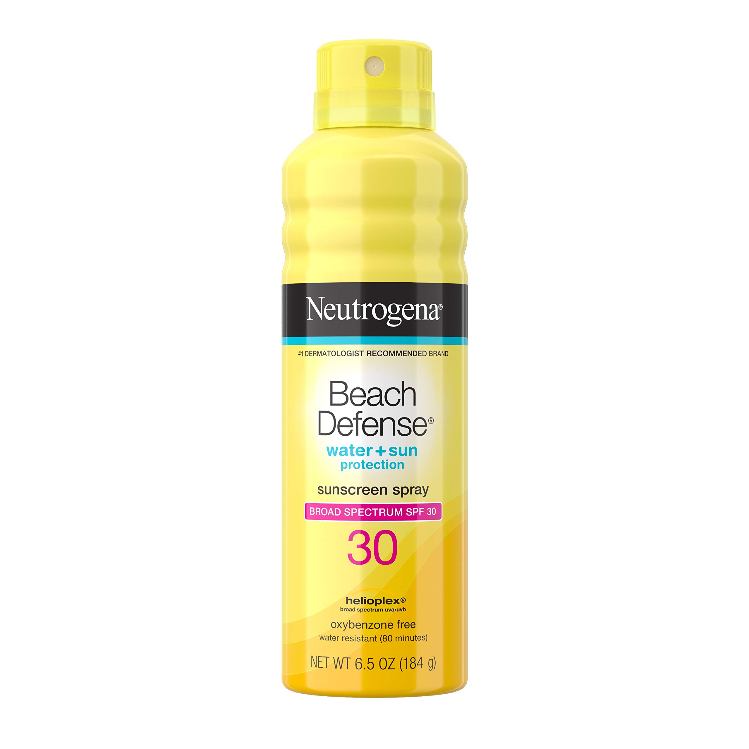 Neutrogena Beach Defense Water-Resistant Sunscreen Body Spray with Broad Spectrum SPF 30 PABA-Free Oxybenzone-Free Fast-Drying Superior Sun Protection