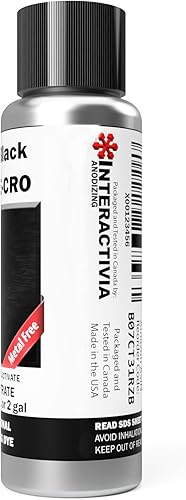 Miniatura 8 de Tintes profesionales de pigmento anodizado de aluminio  Negro E-CRO  Negro claro a rico  Concentrado en polvo hace 7.6 litros o 2 galones