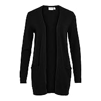 Vila Clothes Viril L/s Open Knit Cardigan-Noos, Cardigan Donna