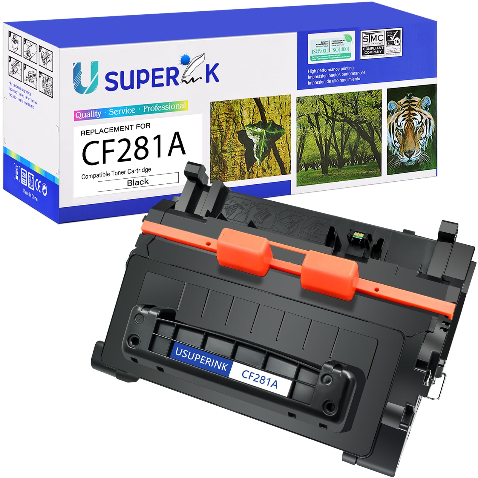 SuperInk1PK Compatible Toner Cartridge Replacement for HP 81A CF281A Work with Laserjet Enterprise MFP M605 M604 M604N M604DN M605N M605DN M605X M630 M606 M630h M630dn Printer (Black, 10,500 Pages)