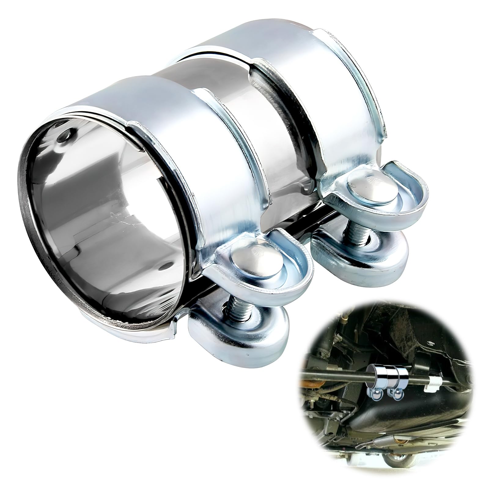 Conector Tubos 50mm Tubo Bosal 265-833 - Conector 50 Mm, Longitud 80 Mm, Con Abrazadera Doble Conector Tubo Bosal 265-833