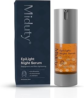 EpiLight Night Serum | Supports Anti-Pigmentation & Skin Brightening | 5% Niacinamide, RAYOLYS | Suitable for All Skin Types, Including Sensitive Skin | 30 ml