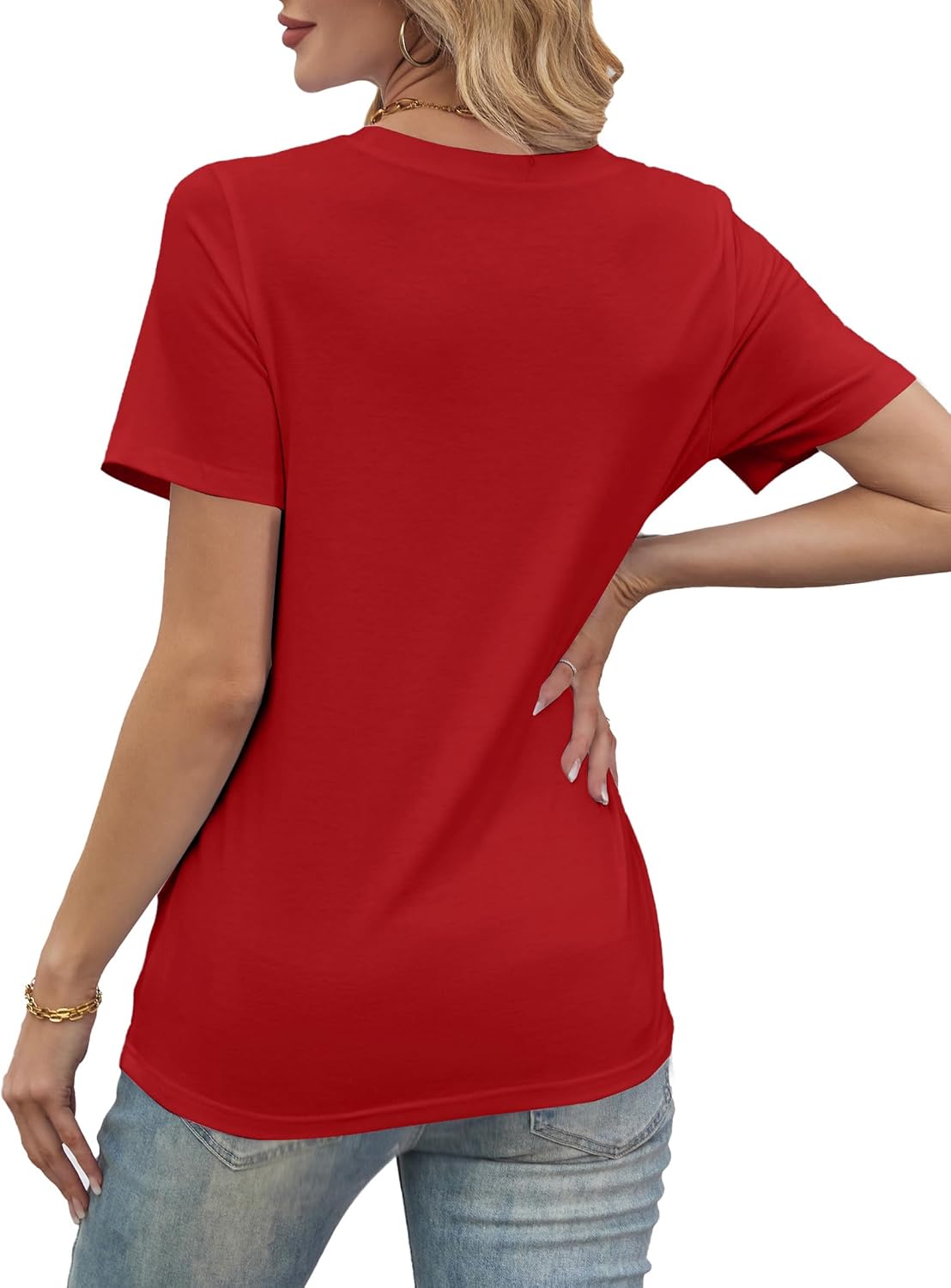 Avanova Womens Graphic Letter Print Short Sleeve T-Shirts Crewneck Casual Summer Cute Tees Tops - Image 5