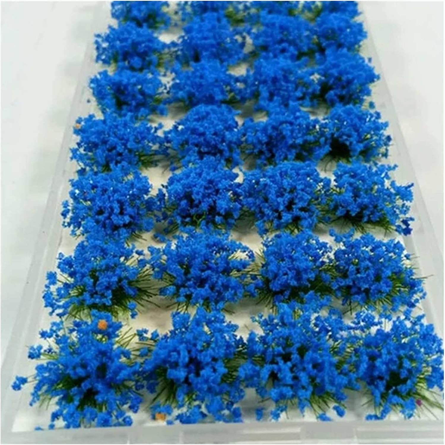 DIY Model Building Kits Artificial Grass Flower Petal Garden Lawn Micro Landscape Decor Accessories Sandbox Game(White)