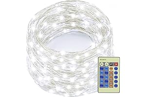 300LED 99FT White Gold Silver Wire Christmas Fairy String Lights
