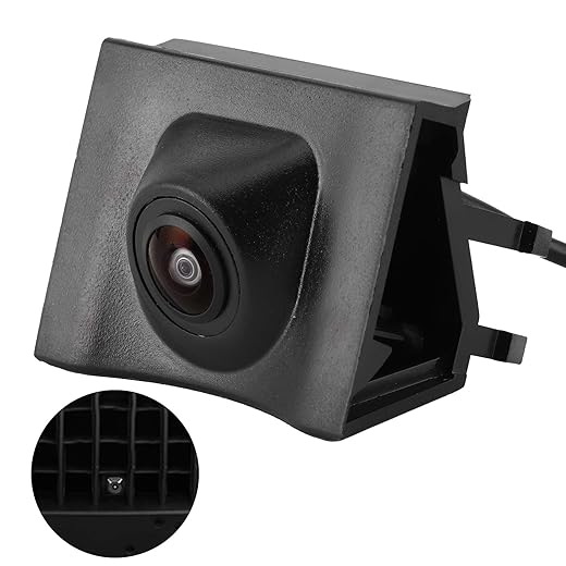 Car Front View Camera, Fydun Car CCD Camera Waterproof Grill Logo Embedded CCD Image Sensor Fit for Q3 2013