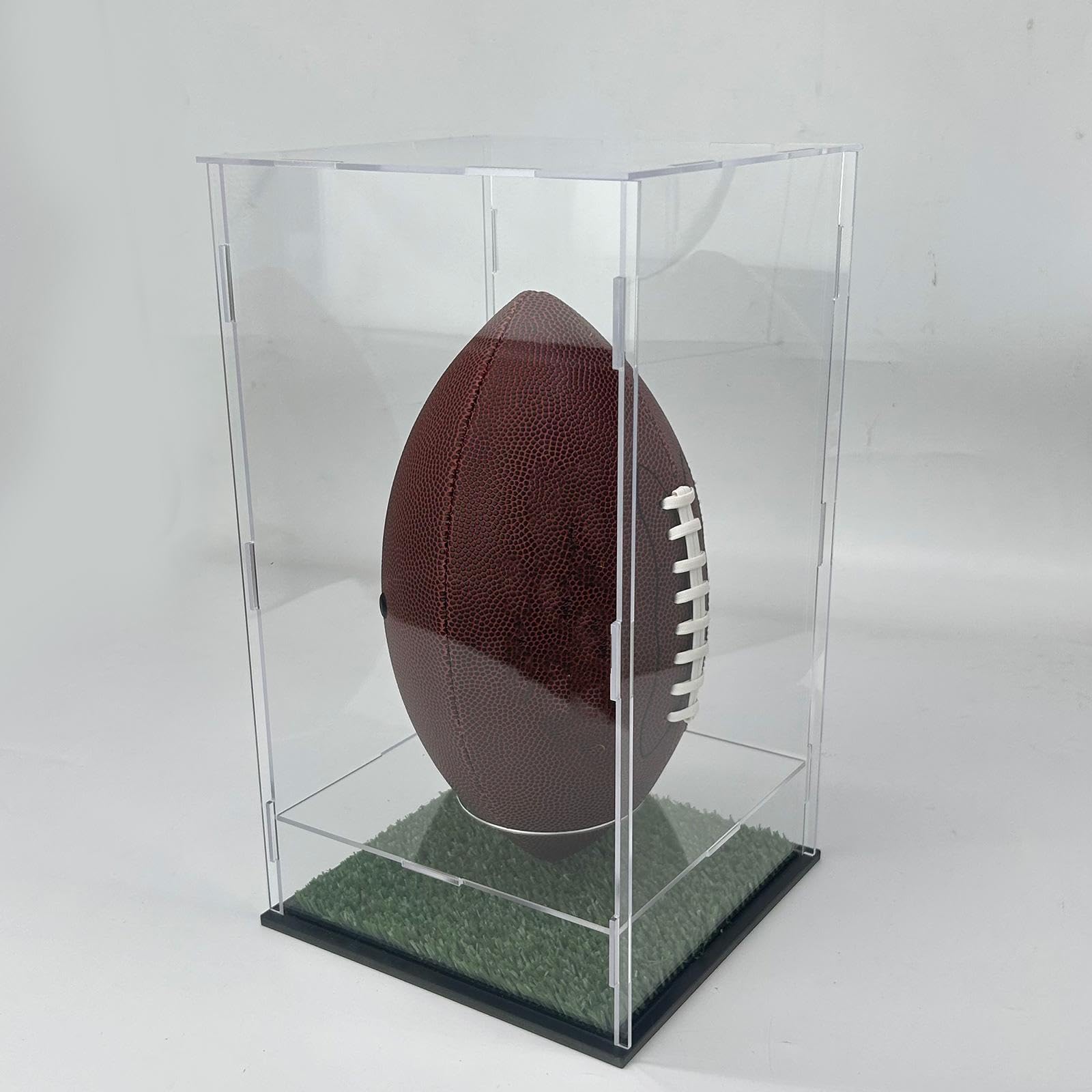 Vitrina de Acrílico Transparente para Balones de Fútbol. Estante Portátil para Guardar Balones de Fútbol.