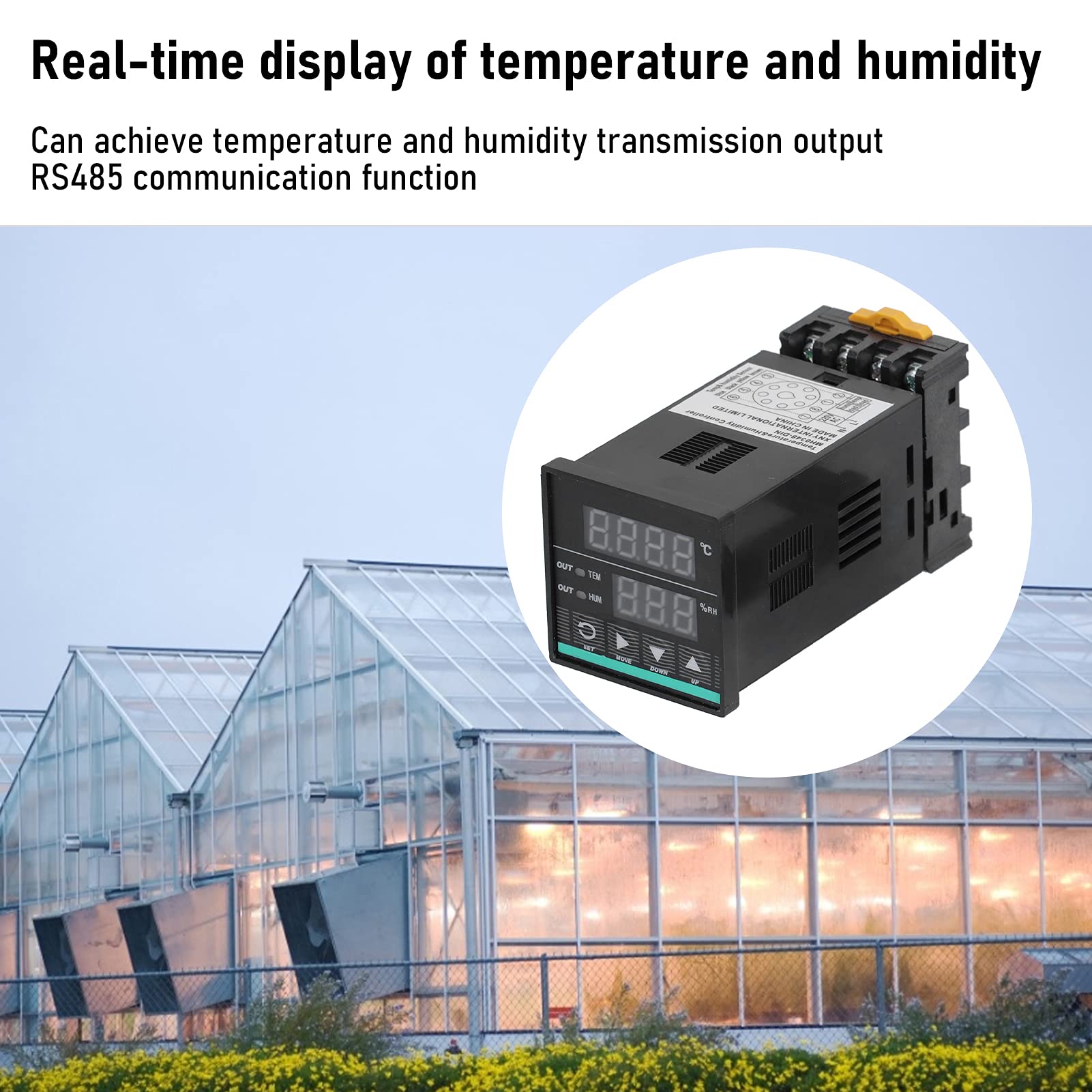 Controlador de Temperatura y Humedad de Alta Precisión, Monitor Inteligente Digital para Depósitos y Almacenes de Granos, AC85-265V