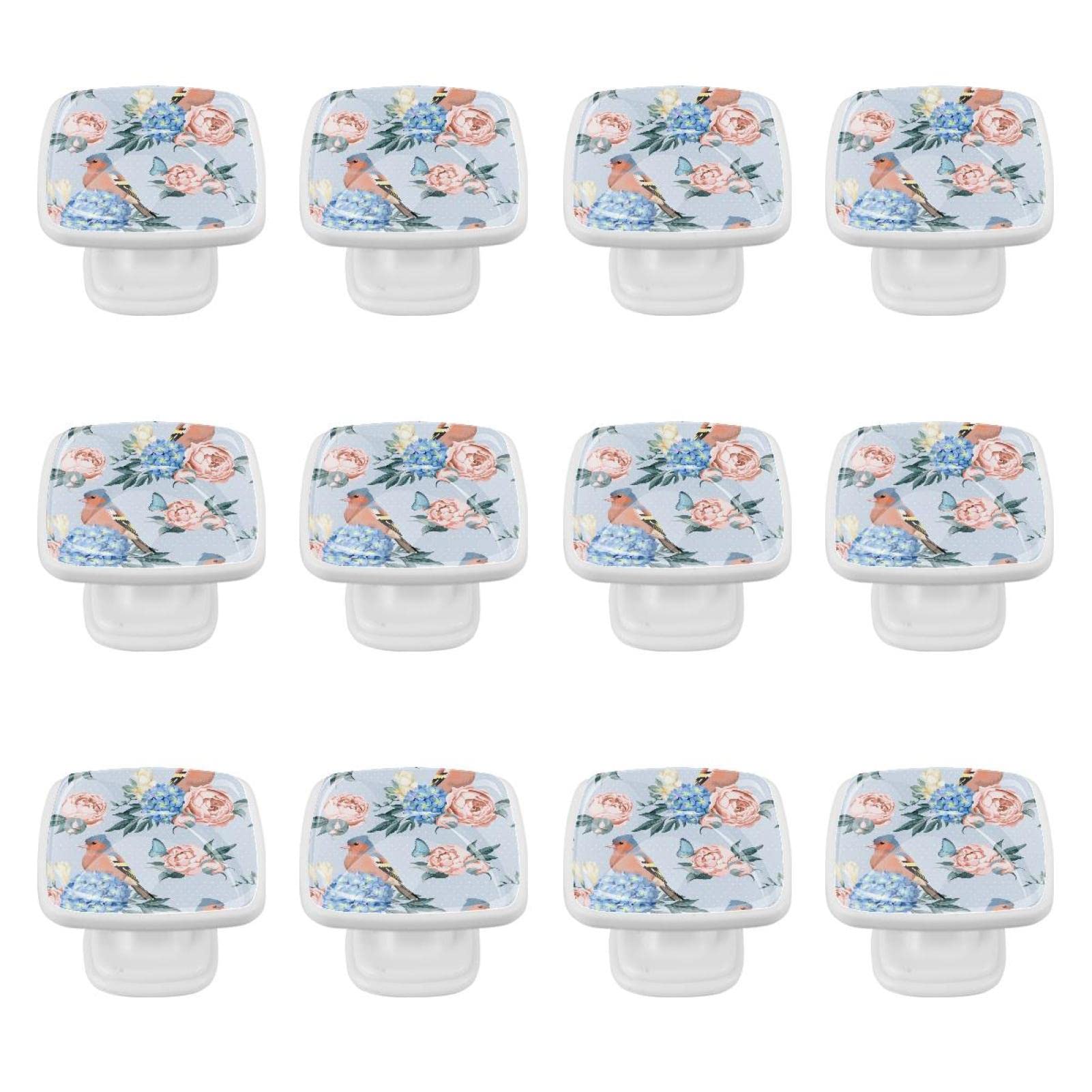Boutons d'armoire rétro fleur oiseau pour rénover facilement vos tiroirs