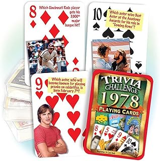 Flickback Media 1978 Trivia Playing Cards: Birthday Gift
