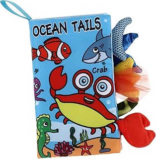 Toyvian 3 Pçs Livro De Pano De Cauda Livro De Mão Do Bebê Crinkle Livro Brinquedo De Inteligência Do Bebê Livro Macio Do Bebê Menino Menina Livro De Brinquedo Livro De Cognição Animal