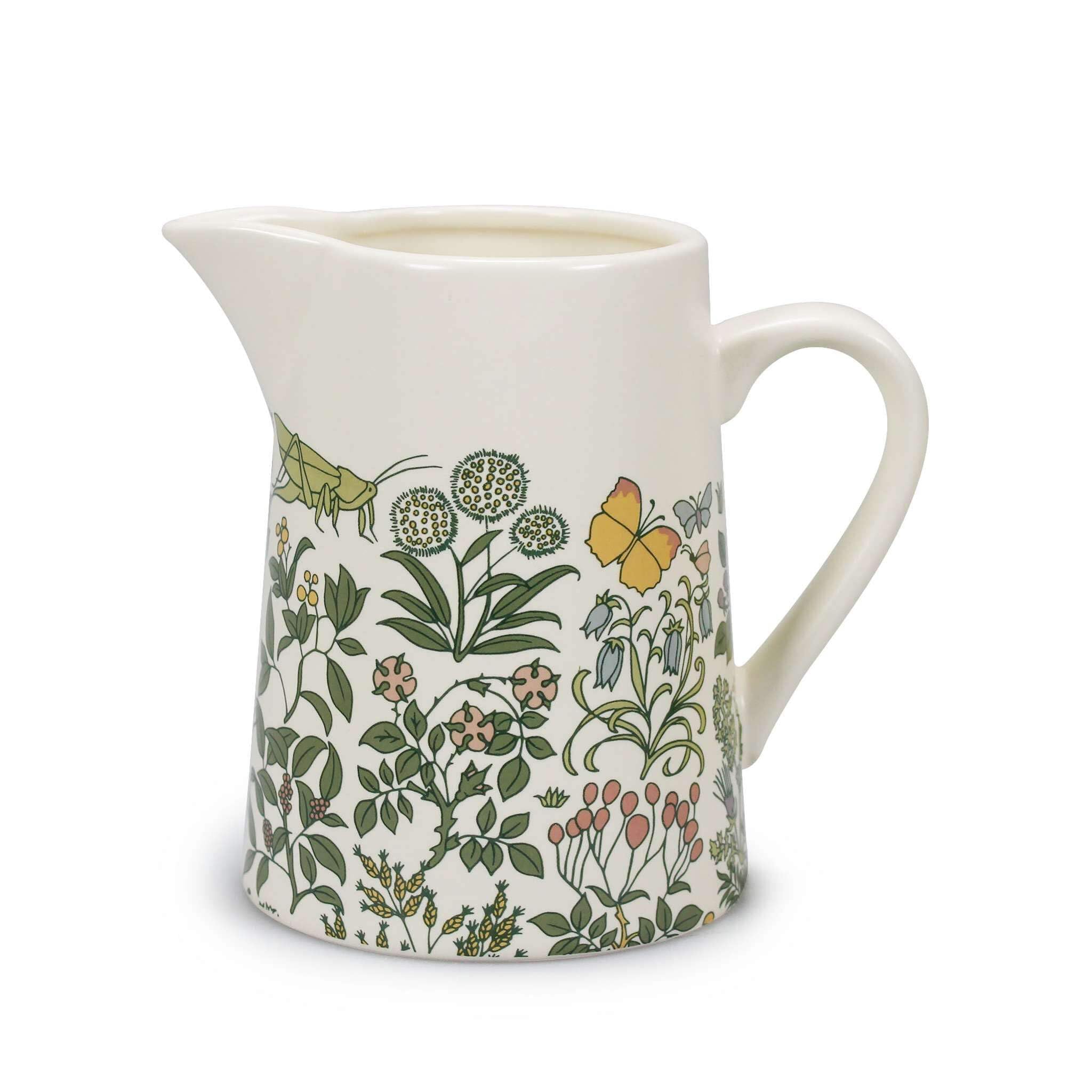 NEW Jug Ceramic (500ml) - ACS Voysey (Apothecary's Garden)
