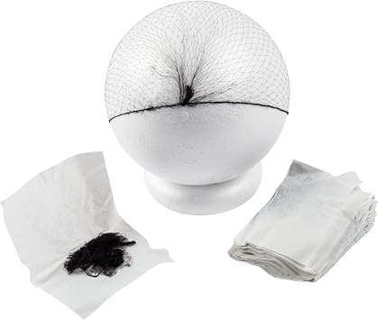 Royal RPH144LTBK-IN 24 Black Light Weight Hairnet, Disposable and Latex Free, Package of 144