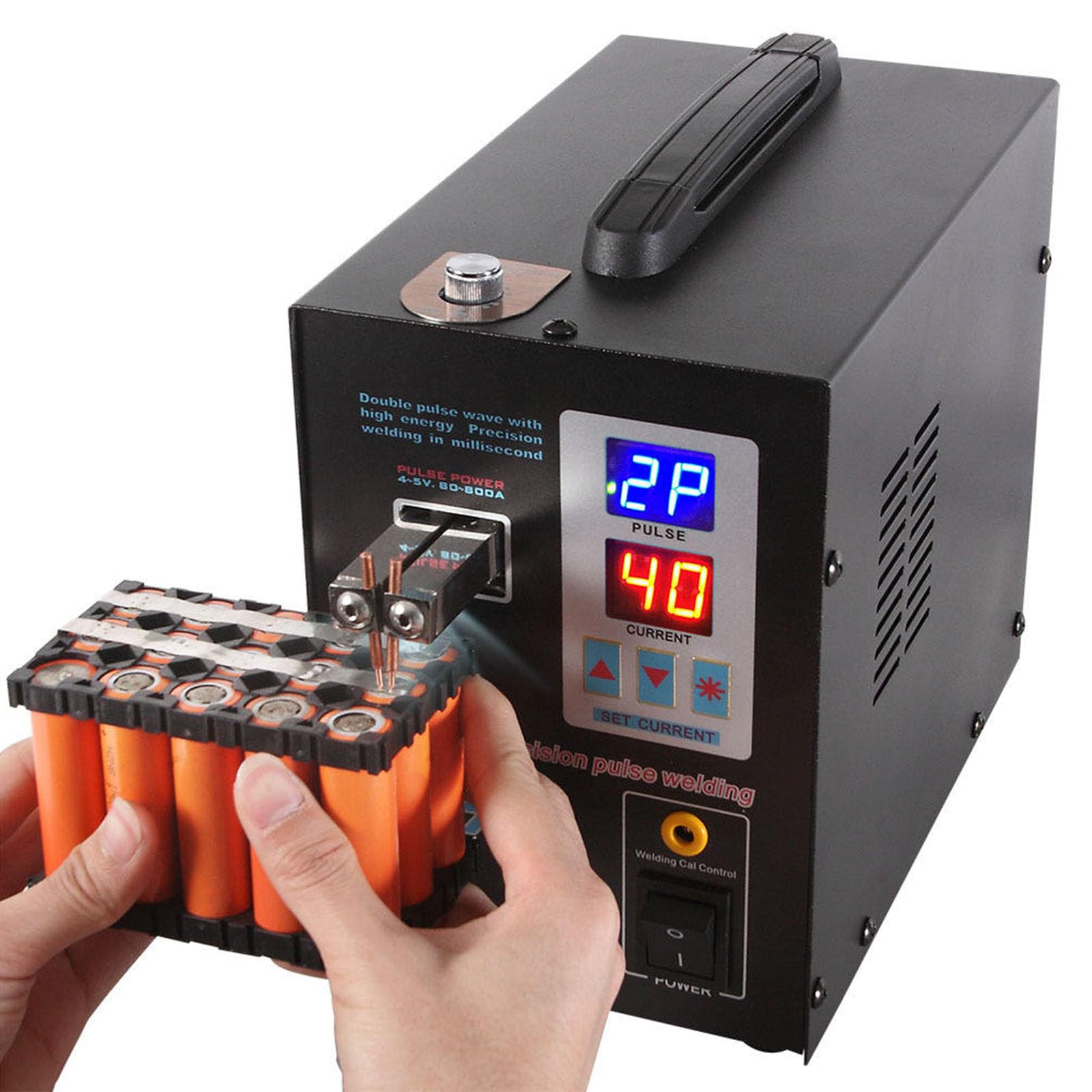 PtaTritious Spot Welder Pulse Spot Welder Portable Battery Welder 737G