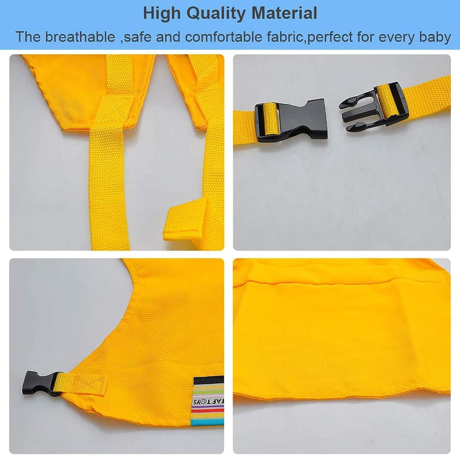 Chavda Harness Seat for High Chair Baby Feeding Safety Seat with Strap, Toddler Booster Harness Belt Portable Dining Seat Strap for Travel Home Restaurant Shopping (Multicolor) 2