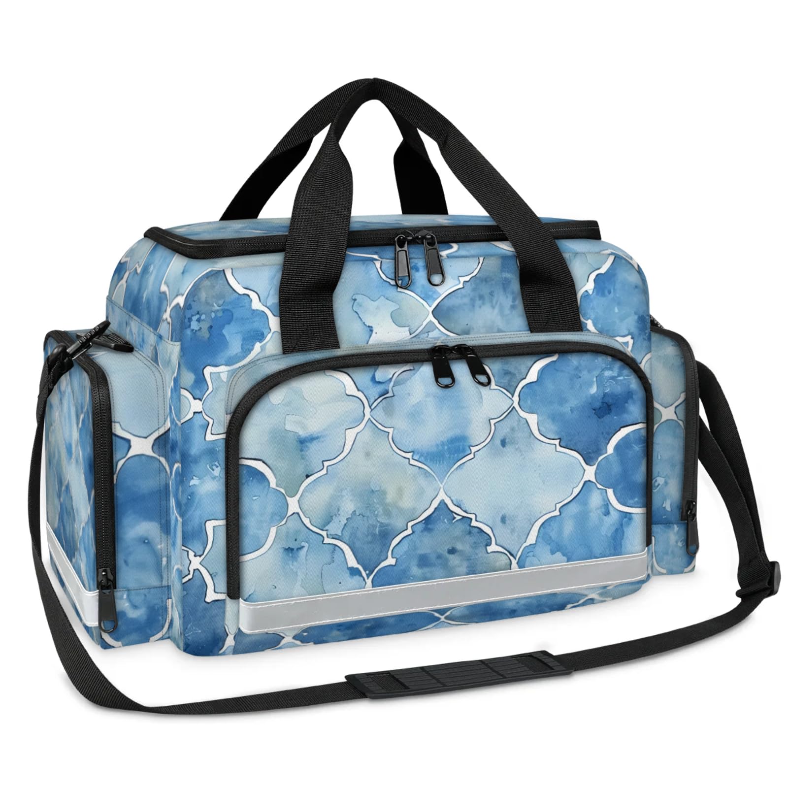 GzLeyigou First Aid Bags Empty, Ethnic Geometry Emergency Bag First Aid Kit Multiple Compartment Kit Carrier On Call Trauma Bag For Paramedics Emergency Medical Supplies Kit