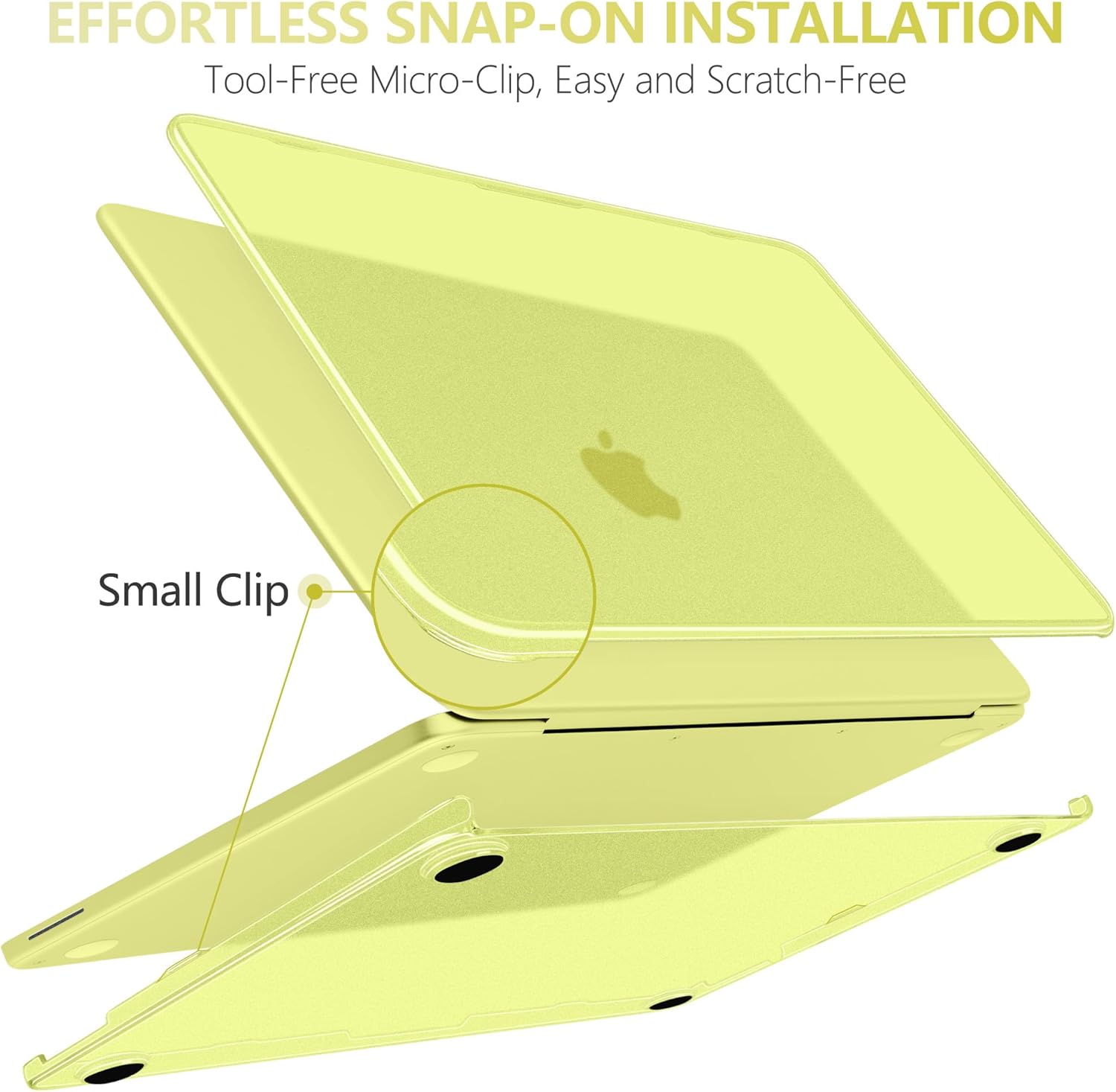 DONGKE Matte Frosted Compatible with MacBook Neo 13 Inch 2026 (Model A3404 | A18 Pro Chip) | Anti-Crack & Scratch & Fingerprint | 100% Match Official Color Citrus