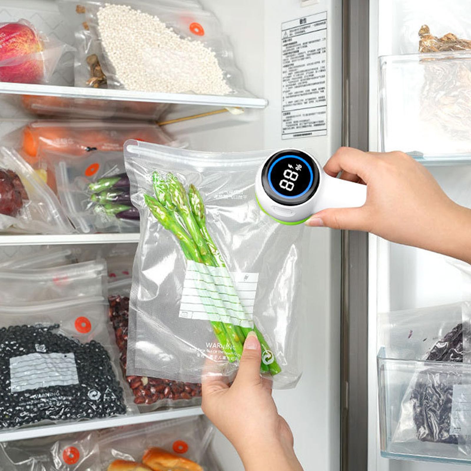 Machine à emballer sous vide électrique multifonction pour petits aliments Texture ABS Convient pour la cuisine ou l'extérieur