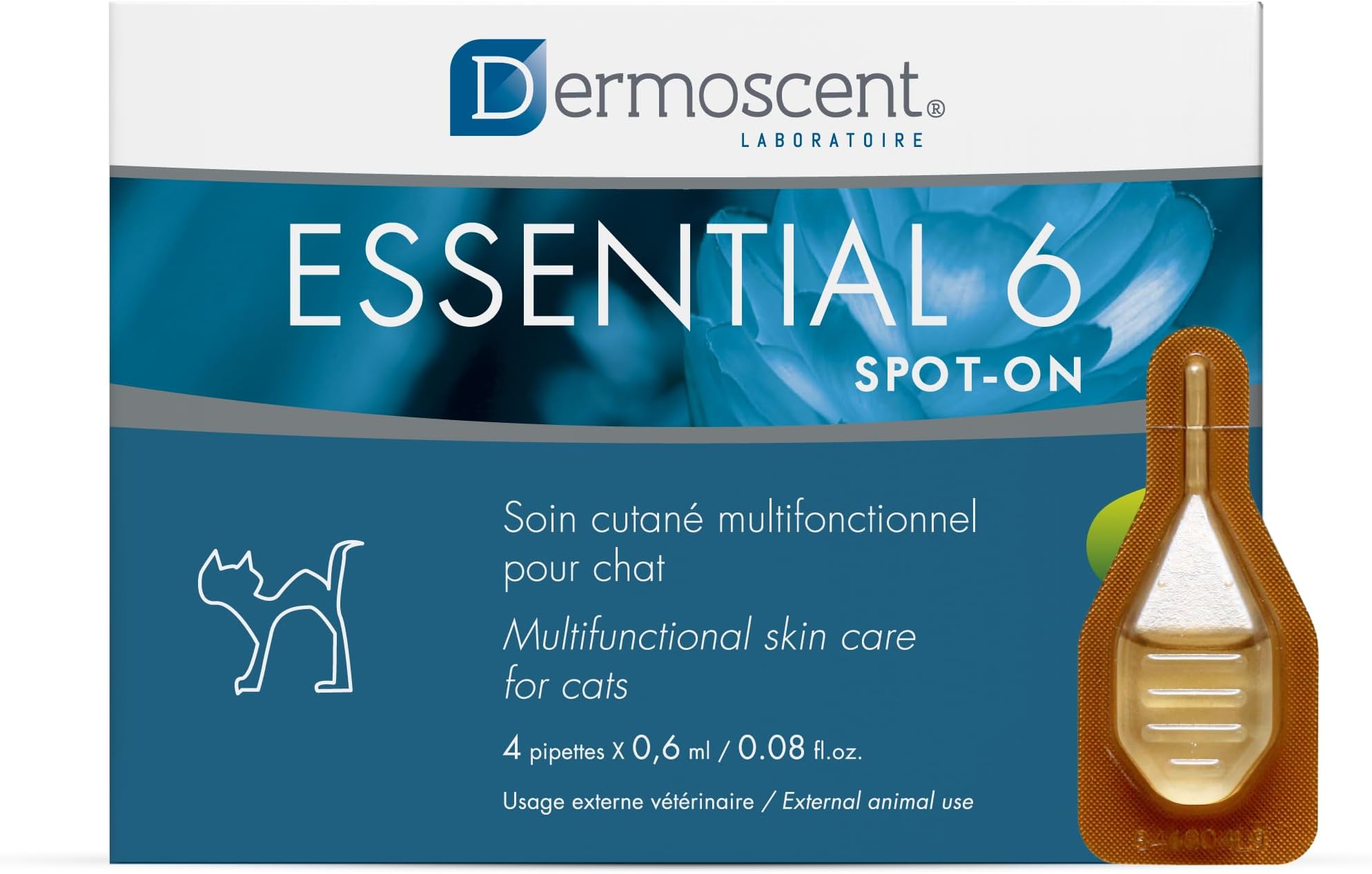 Bayer Dermoscent Essential 6 Spot On Skin Care for Cats Pet Itch Remedies