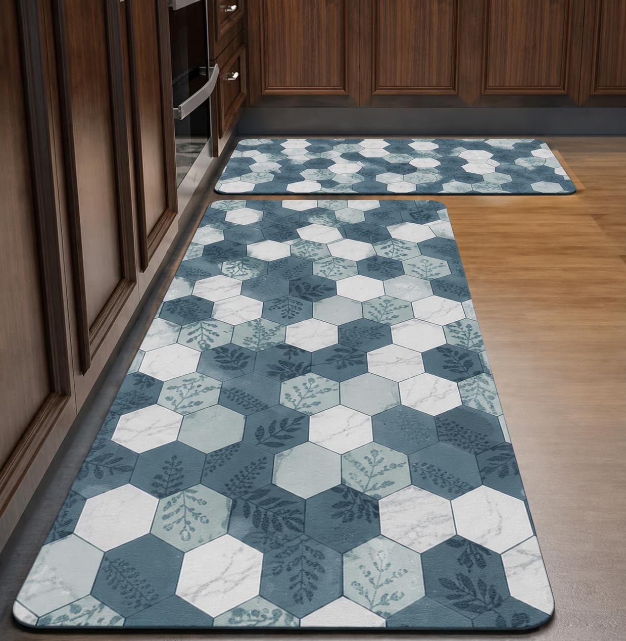 HomeCloud Rubber Kitchen Mats - Non-Slip & Absorbent -9