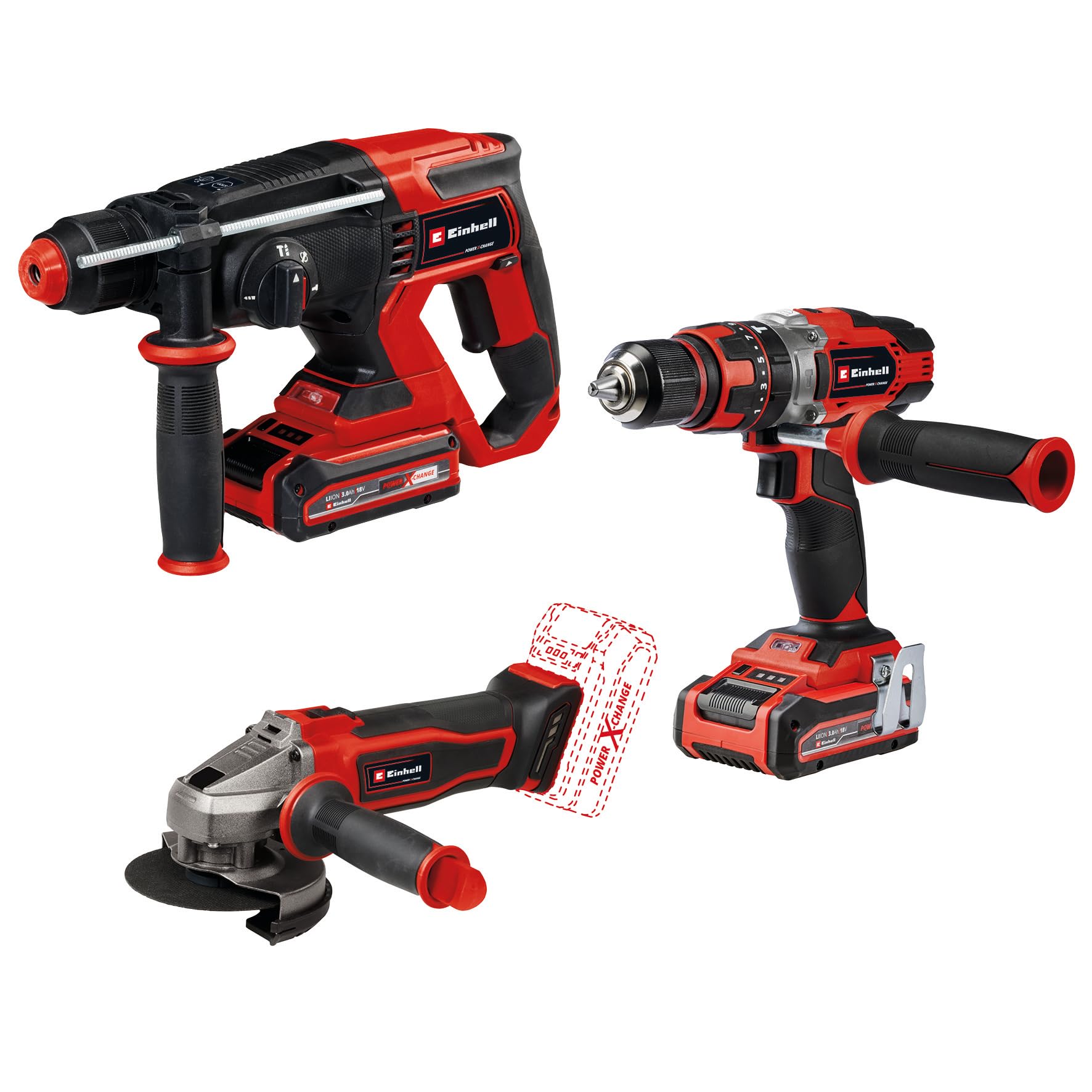#TARIF25# SET TE-TK 18/3 Li +2 (CD+AG+HD)
