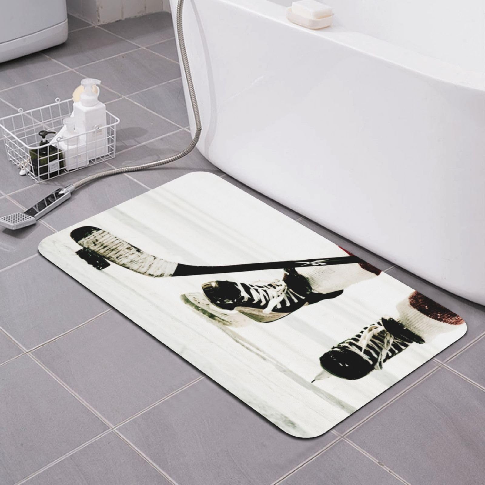 Tapis de bain super absorbant tapis de diatomée antidérapant hockey