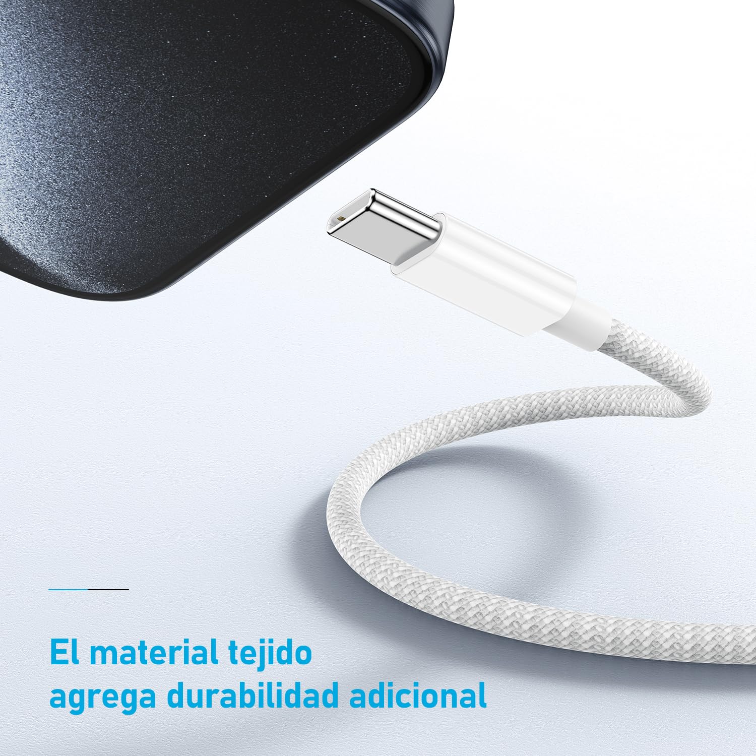 Cable USB C carga Rapida, Cable USB C a USB C 2 metros 2Pack 60W para Apple iPhone 17 16 15 Pro Max Pro Plus, para iPad Pro/Air/Mini, para MacBook Air/Pro, para Samsung Galaxy Series y más