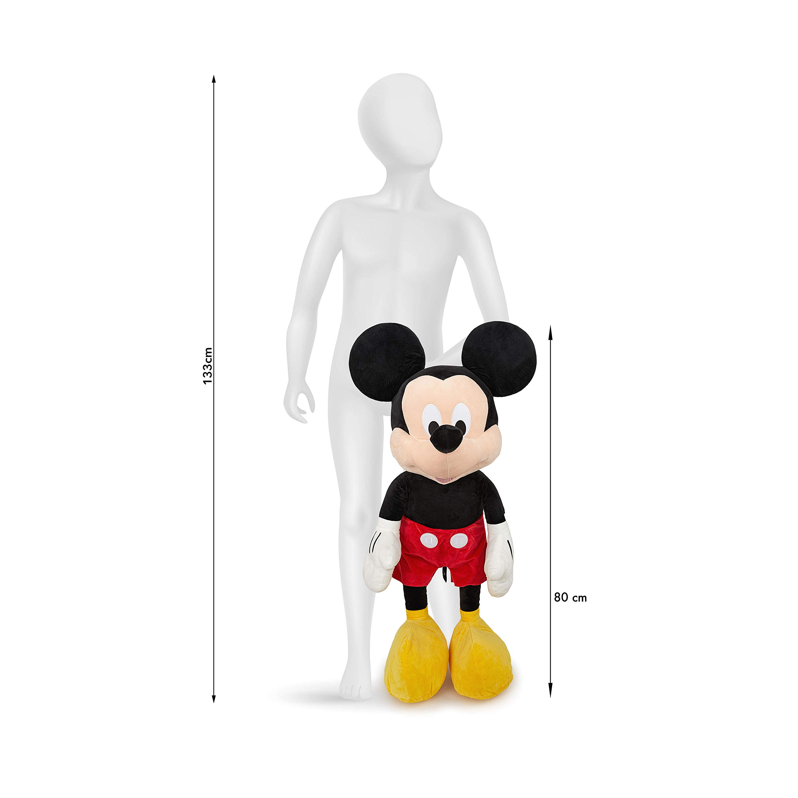 Simba - Peluche de Mickey Mouse 80cm para Niños de Todas Las Edades