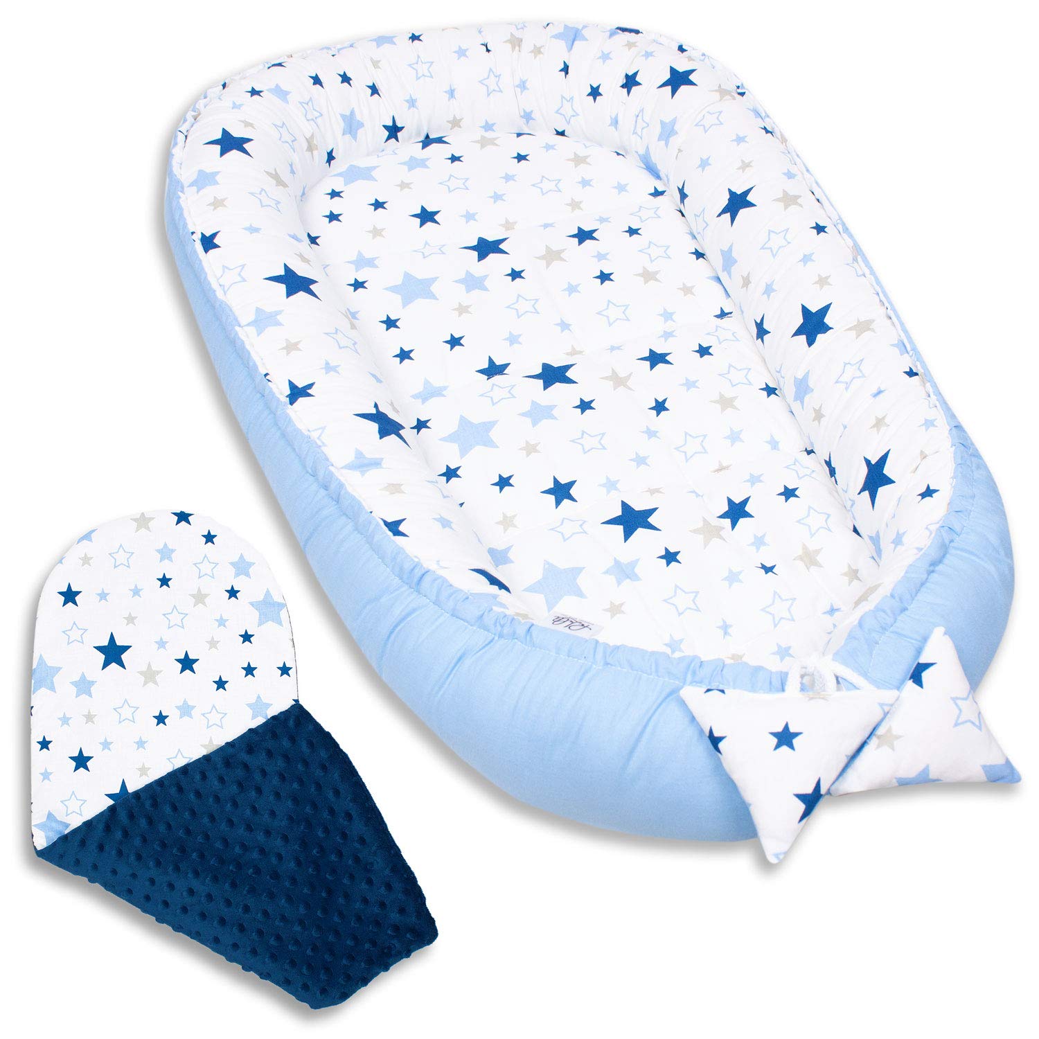 PALULLI Nido de bebé Multifuncional con colchón Suave Adicional, Coco, Cuna, Cuna de Viaje para recién Nacidos, algodón Oeko-Tex