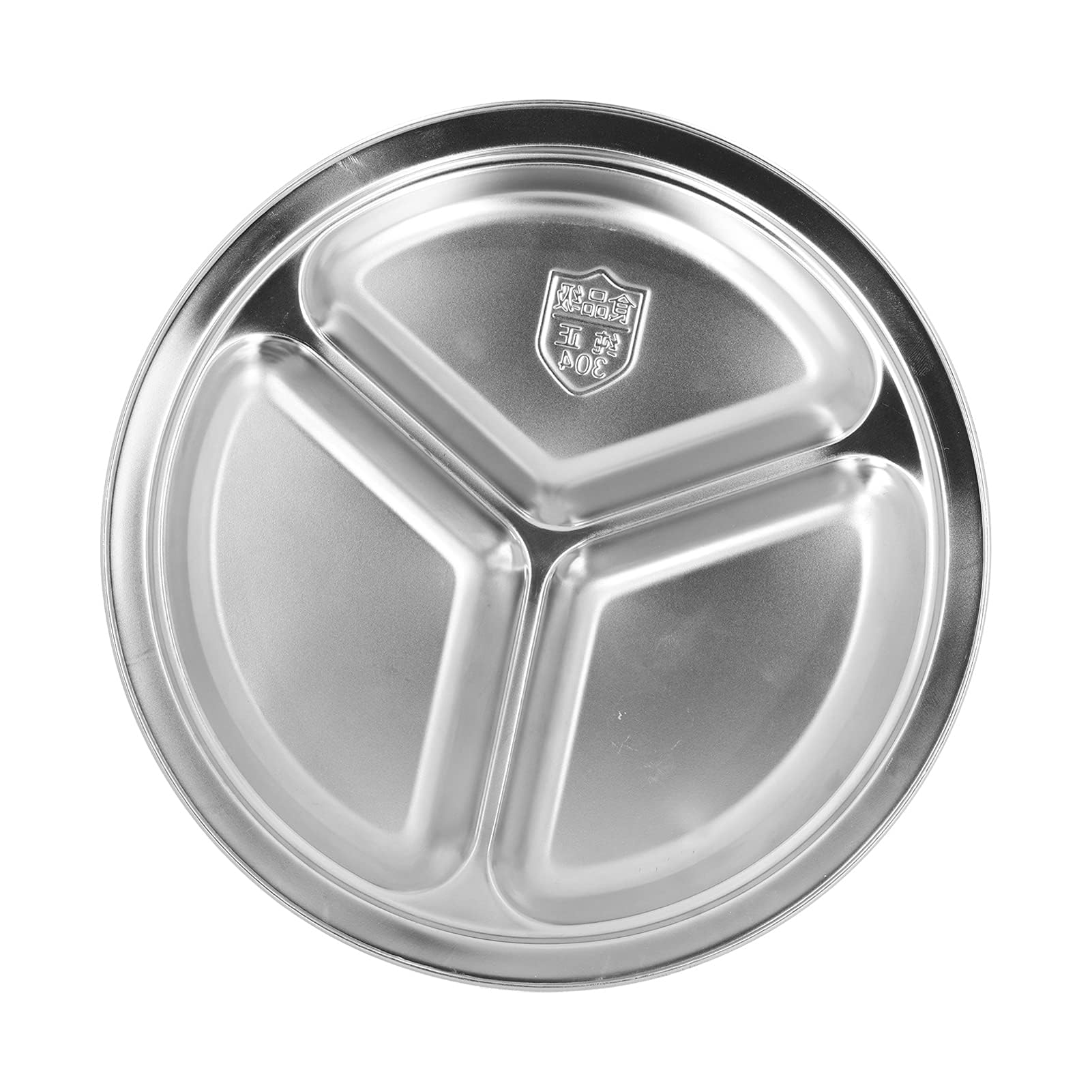 Set 3 Piatti Piani In Acciaio Inox - 14, 20 E 23 Cm Per Campeggio E Casa - Foto 7